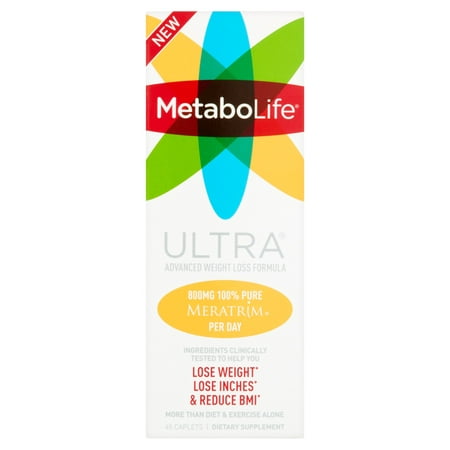 MetaboLife Perte Ultra avancée Poids Formula Complément alimentaire Caplets, 45 count