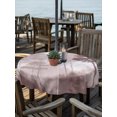 thumbnail image 3 of Outdoor Tablecloth with Umbrella Hole Zipper Boho Pines Round Tablecloth 60" Waterproof Outside Table Cloth Fogged Mist Forest Dusty Rose Mountain Vintage Patio Table Cover Tablecloths for Picnic, 3 of 8