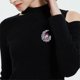 thumbnail image 4 of Colorful Artificial Crystal Moon Brooch Elegant and Delicate Costume Pin Jewelry for Women and Girls(Burgundy), 4 of 4