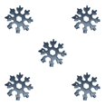 thumbnail image 2 of maskred 18-in-1 Snowflake Multi-tool tool Card Combination Compact Portable Outdoor spanner wrench Multifunction Camping Tool black 5Set, 2 of 6