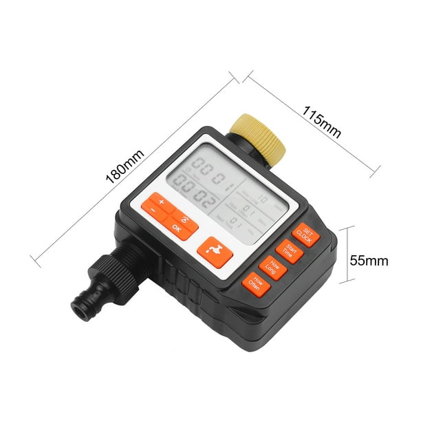 Digital Water Timer Programmable Outdoor Single Outlet Automatic On Off Water Hose Timer Irrigation System Controller with Manual 3in Large Screen Walmart.com