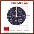 thumbnail image 3 of Daiia Nautical Style Sailboat Drawing Merry Christmas Tree Skirt , Xmas Large Lace-up Tree Skirt, Santa Snowflakes Rustic Home Decorations New Year Party Farmhouse Decor-36", 3 of 7