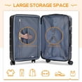 thumbnail image 6 of 3 Pieces Luggage Set 20/24/28-inch, Hard Shell Rolling Suitcases for Travel Expandable Lightweight with Spinner Wheels TSA Lock, 6 of 15