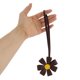 thumbnail image 5 of Ofertas Únicas 1 Pc Encanto de Bolso de Flor 3D de Múltiples Pétalos Duradero Llavero Decorativo Café, 5 of 5
