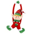 thumbnail image 2 of Christmas Curtain Buckle Tieback, Santa Elf Doll Curtain Tiebacks Holdback Fastener Buckle Clamp Window Decorations Wine Bottle Topper Christmas Ornaments Home Holiday Decorations, 2 of 6