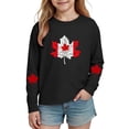 thumbnail image 2 of Amzcrzy T-Shirts Garçons et Filles Mode Vacances T-Shirts Graphiques Feuille d'Érable pour Tout-Petit Décontracté Confortable Manches Longues Col Rond T-Shirts en Coton pour Ado 5 Ans, 2 of 8