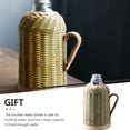 thumbnail image 6 of Raindrops 1Set Retro Chinese Water Kettle Insulated Bamboo Woven for Home Use, 6 of 7