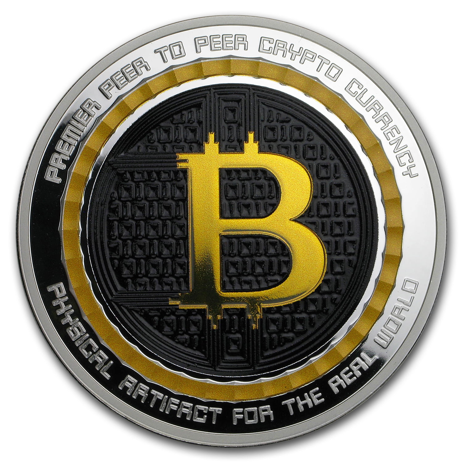 5 oz Silver Colorized Proof Round Bitcoin Value Conversion - Walmart.com