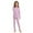 Violet, variant on Woolcano Kids 100% Merino Wool Midweight Base Layer Set Unisex Thermal Underwear for Girls & Boys Ski Winter