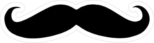 Multi Pack of 64 or 128 Mustache Tasche Decals Mini Moustache Wall Stickers 