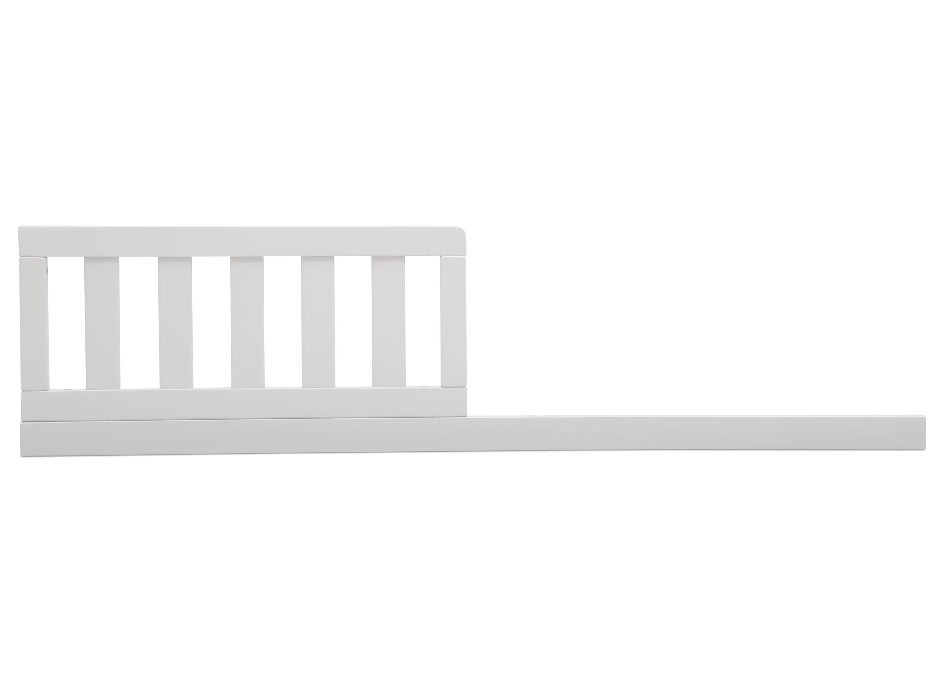 Delta Children Daybed/Toddler Convertible Wood Safety Rail for Twin Bed, 36" x 19", Bianca White