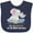 Navy Blue, variant on Inktastic My Gigi Loves Me to the Moon and Back Elephant Family Boys or Girls Baby Bib