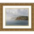 thumbnail image 1 of Laughton, Peter 14x12 Gold Ornate Wood Framed with Double Matting Museum Art Print Titled - Foggy Maine, 1 of 4
