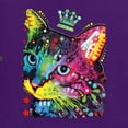 thumbnail image 5 of Wild Bobby Dean Russo Cat Wearing a Crown Thinking Cat Crowned Cat Lover Women Graphic Long Sleeve Tee, Purple, X-Large, 5 of 5