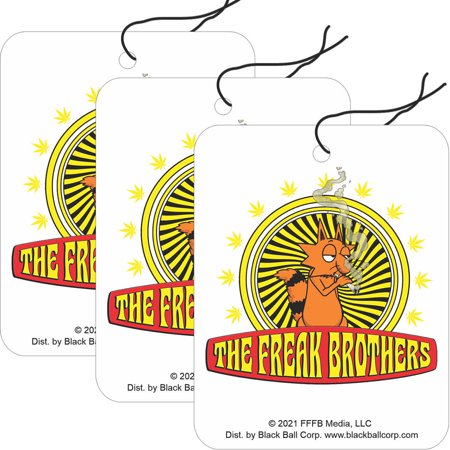 The Freak Brothers - Cat Road Rage Air Freshener - Vanilla Scent - 3 Pack