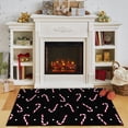 thumbnail image 6 of Mohawk Home Prismatic Candy Canes Black Contemporary Theme Christmas Precision Printed Scatter, 2'6"x4'2", Black, 6 of 6