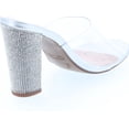 thumbnail image 4 of Top Moda Womens Kyoto-38 Bling Heel Transparent Lucite Fashion Sandals, 4 of 6