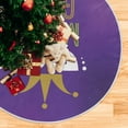 thumbnail image 2 of SKYSONIC Mardi Gras Christmas Tree Skirt Tree Skirt for Holiday Party Home Christmas Day Ornaments 36", 2 of 6