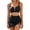 Black, variant on Swimming Suits for Women Two Piece Swimsuit Women's Fashionable Mesh Netted Braided String Beach Bikini Two Piece Swimsuit Set