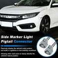 thumbnail image 3 of Unique Bargains 2pcs Side Marker Light Pigtail Connector for Honda Civic 2016-2021 Turn Signal Wiring with Heat Shrink Tubes, 3 of 7
