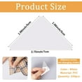 thumbnail image 2 of 200Pcs No Curl Collar Stays Collar Shaping Sticker White PVC Anti-Warping Edge Shaper Replaceable Invisible Non Wrinkle Stabilization Triangle Support Rack Sticker for Women Dress Shirts Gift 1set, 2 of 9