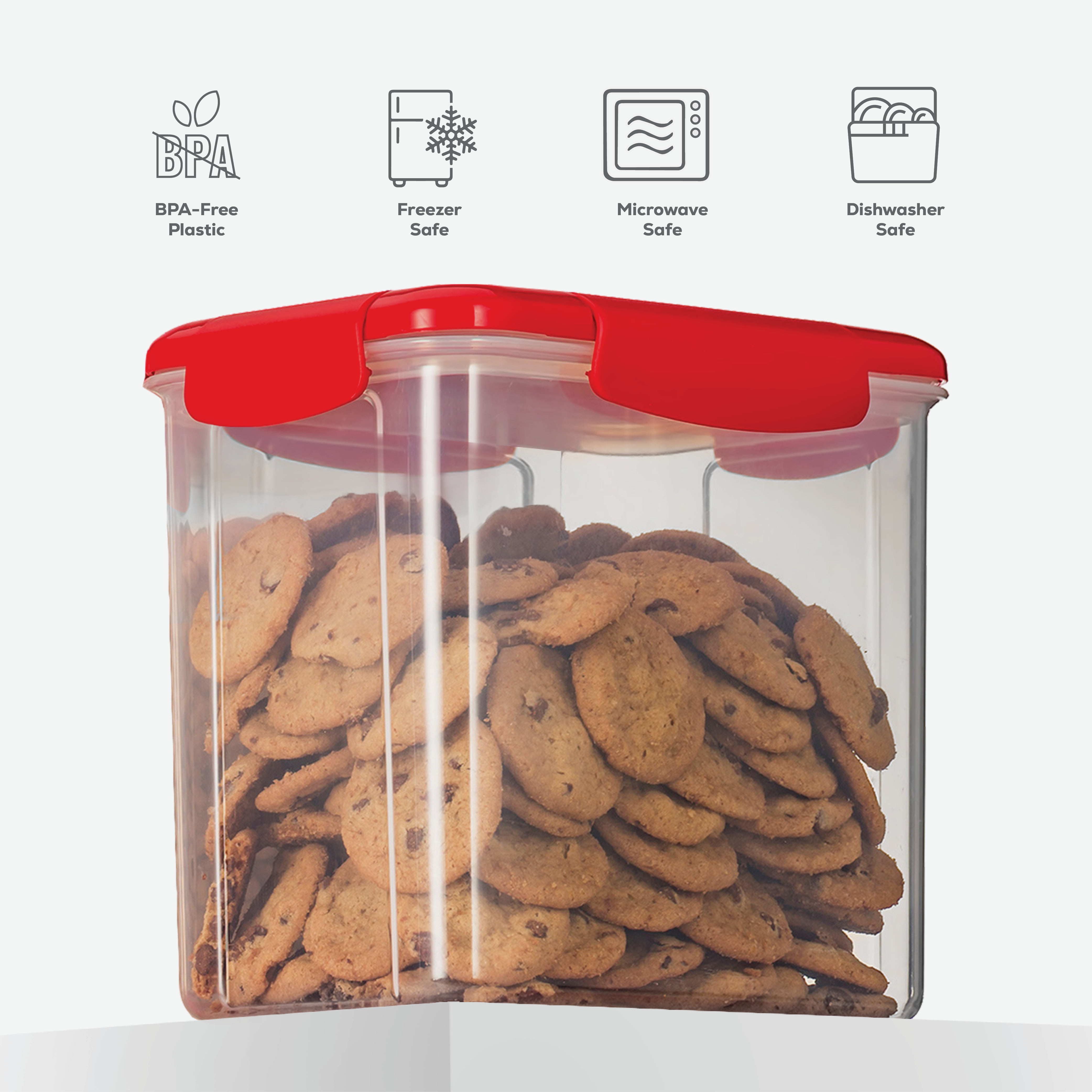 Bpa-free Airtight Food Storage Containers With Lids - Waterproof Pantry  Organization And Storage For Bulk Food, Dry Food, And Cereal - Home Kitchen  Supplies - Temu Netherlands