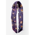thumbnail image 2 of Bimba Purple Animals Face Printed Pure Silk Scarf For Hair Neck Head Bandanas For Women 40 x 80 Inches, 2 of 6