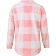thumbnail image 3 of Flannel Shirt for Women Plaid Jackets Coat Long Sleeve Oversized Shacket Trendy Causal Fall Winter Clothes, 3 of 5