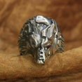 thumbnail image 3 of 925 Sterling Silver Semi Machine War Bear Ring Biker Punk Jewelry TA252 US Size 11.5, 3 of 17