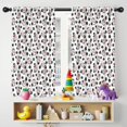 thumbnail image 5 of Blackout Kids Curtains,White Cow Spot Pattern Childrens Insulated Curtains Set Of 2,Bedroom Essentials,Toddler Room Decor 42x54in(106x137cm), 5 of 5