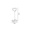 thumbnail image 2 of 1/5pcs Fashion Romantic Wedding Supplies Paper Clamp Heart Shape Photos Clips Place Card Clamps Stand Table Numbers Holder SILVER 1-1PC, 2 of 8
