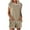 Khaki, variant on Mgmyaa Women's Summer 2 Piece Outfits Sleeveless Tank Top Matching Shorts Sets Sweatsuits Pajama Set