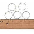 thumbnail image 3 of 10 Pcs 304 Stainless Steel Linking Ring Links Connectors Ring Connectors Metal Jewelry Links Jewelry Pendant Charms for Women DIY Dangle Earrings Bracelets Jewelry Making Findings 20x0.8mm, 3 of 4