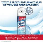 Lysol Crisp Linen Disinfectant Spray To Go 1.5 oz - 6 Pack