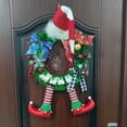 thumbnail image 4 of Billuyoard Guirnalda de Navidad Festival coronas diseño de escena accesorio DIY simulación Navidad colgante decoración del hogar colgantes de puerta Kits de decoración para fiestas Billuyoard HA067924-00, 4 of 6