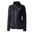 thumbnail image 2 of Women's Cutter & Buck  Navy ETSU Buccaneers Vault Rainier PrimaLoft Eco Insulated Full-Zip Puffer Jacket, 2 of 3