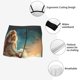 thumbnail image 3 of Fotbe Starry Sky Cloud Cute Rabbit Calzoncillos Tipo Boxer con Bolsa de Soporte Total para Hombre, X-Temp Fresco, Transpirable y de Secado Rápido-Medium, 3 of 5