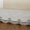 Hometrends Battenberg Lace Ecru Bed skirt, 1 Each