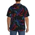 thumbnail image 5 of Fotbe Sea Turtle print Short Sleeve Button Down Shirts for Men Casual Summer Beach Wrinkle Free Shirt-Large, 5 of 7