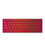 HK GAMING GK61s Mechanical Gaming Keyboard - 61 Keys Multi Color RGB Illuminated LED Backlit Wired Programmable for PC/Mac Gamer ( Gateron Mechanical Black , Red )