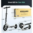 thumbnail image 6 of LNOW Foldable Kick Scooter-8 in Wheels for Kid, Teens & Adults, 4 Adjustable Levels, Max Load 240lbs,Lightweight, 6 of 9
