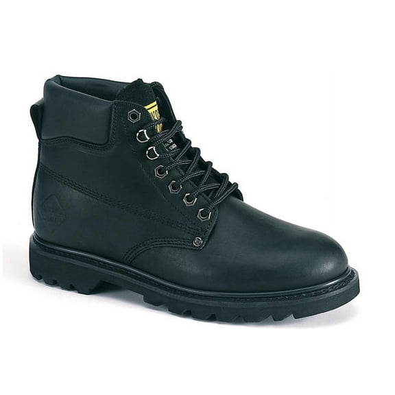 WORK ZONE Men's 6" Steel Toe Work Boot Black - S611