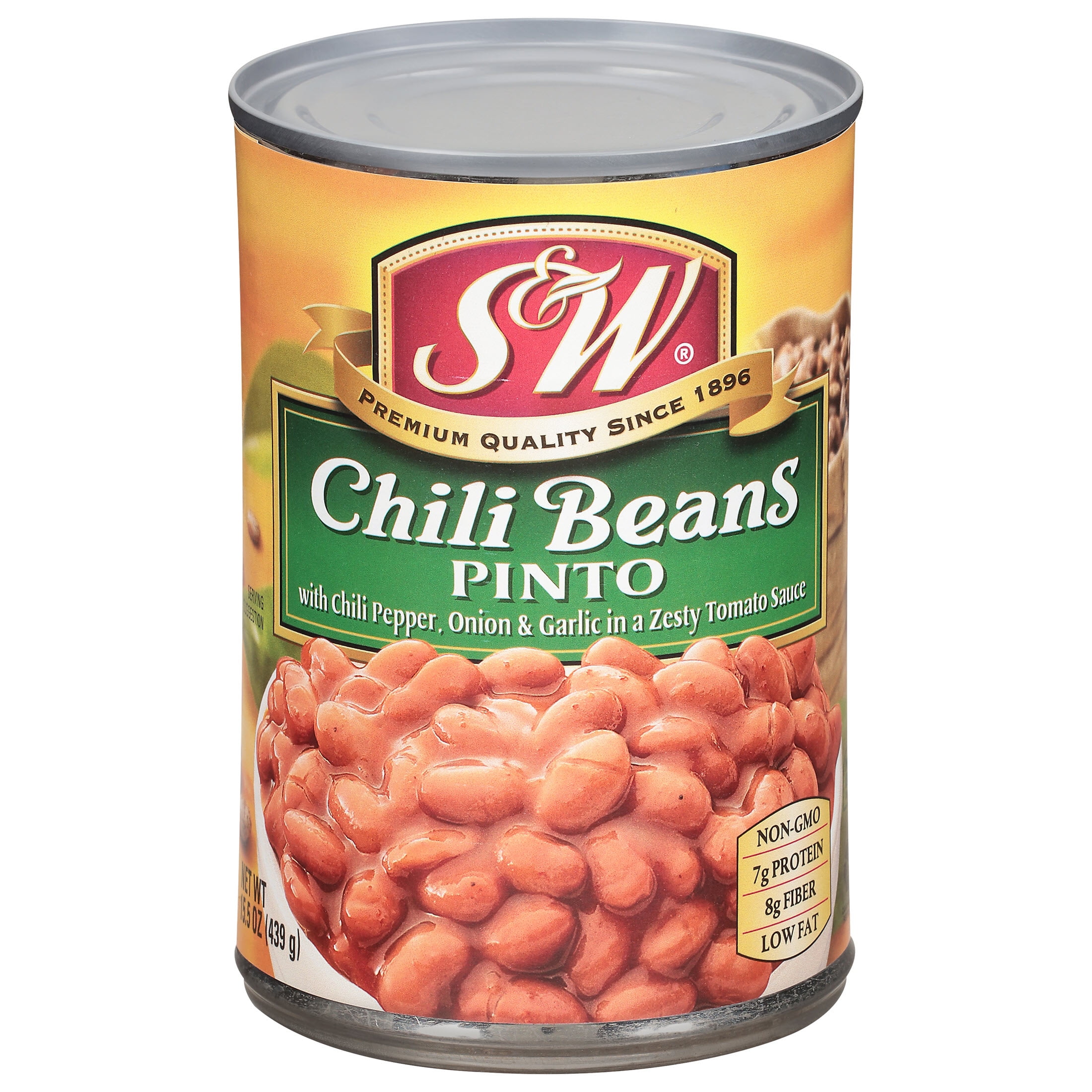 S&W Pinto Chili Beans 15.5 oz. Can