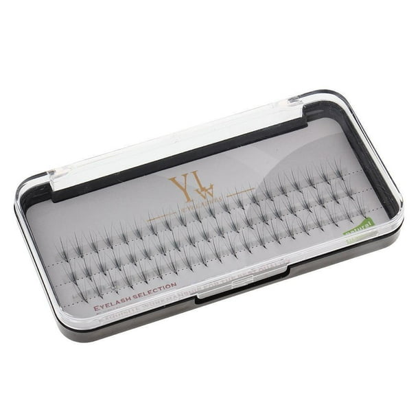 60 racimos 6D profesion natural negro individual pestañas postizas extensiones de pestañas postizas maquillaje de ojos 11 mm