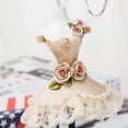 thumbnail image 4 of Deeceymbur Rotating Jewelry Display Stand Wooden Mannequin Necklace Earring Holder Showcase Decorative Organizer for Store Counter Home Vanity Resin Bust Prop, 4 of 4