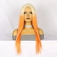 thumbnail image 5 of Xihbxyly Peluca de Pelo Largo, Sintética, Color Naranja, con Malla Interior Ajustable y Transpirable, 65 Cm de Largo, Ideal para Fiestas de Cosplay, Accesorio de Moda para Mujer, Estilo Cómodo., 5 of 7
