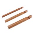 thumbnail image 3 of Ganchos de Ganchillo de Madera ANGGREK Ergonómicos 25 mm 20 mm 15 mm Ligeros, 3 of 7