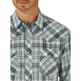 thumbnail image 2 of Wrangler Men's Long Sleeve 2 Pocket Plaid Woven Western Shirt, 2 of 5