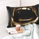thumbnail image 4 of Fotbe Golden Lips Modern Sculpture Funda de Almohada Decorativa Estilo Occidental, Lujo en Algodón, Fundas para Almohadas King, Cojín Estampado para Decoración del Hogar-14"x20", 4 of 6
