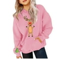 thumbnail image 5 of Mercatoo Boys Girls Christmas Reindeer Sweatshirt with Pocket Teen Cute Hoodies Long Sleeve Pullover Shirts Cotton Clothes, 5 of 5